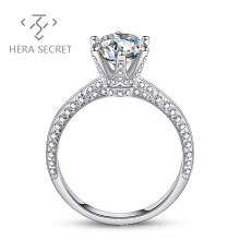 Factory Outlet Round Brilliant Cut    Engagement Ring With Box Engagement Ring Diamond